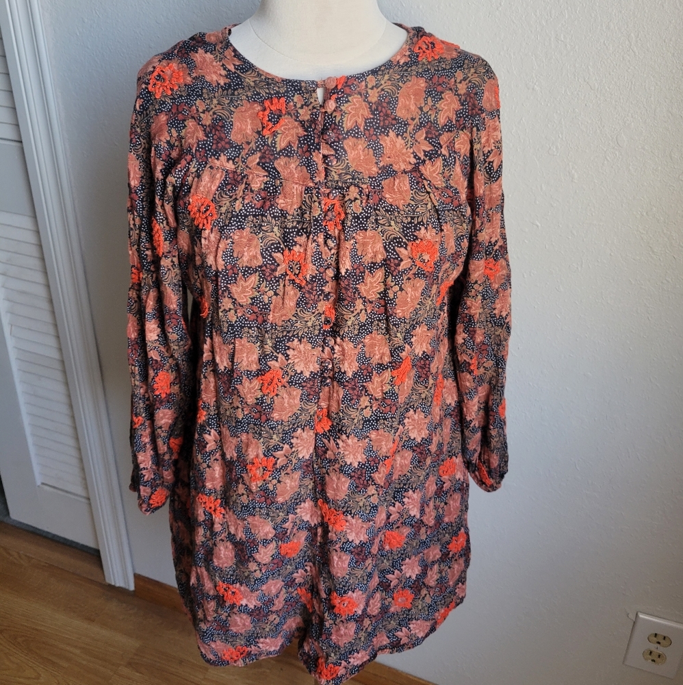 5 For $50🔥 Zara Floral Women's Top Or Tunic- Pink and Black